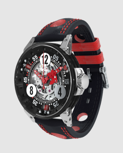 Best BRM Racing V6-44-SA Red Skeleton Replica Watch